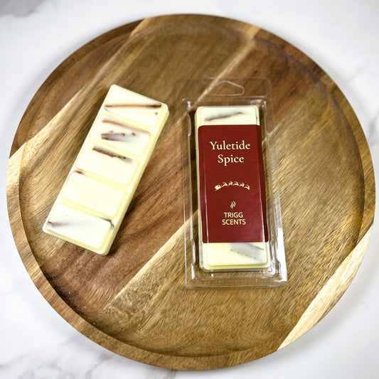 Yuletide Spice luxury wax melt bar handmade in the UK by Trigg Scents using the finest fragrance oils.